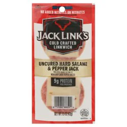 Jack Links Beef And Pork Hard Salami And Pepper Jack Cheese - 1.5 Oz