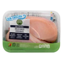 Open Nature Boneless Skinless All Natural Chicken Breasts - 1.5 Lb