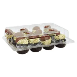 Decorated Buttercreme Cupcakes Choc 12count - Ea