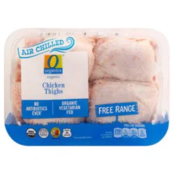 O Organics Chicken Thighs Bone-In Air Chill - 2 Lb