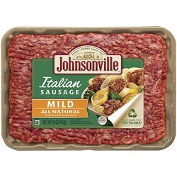 Johnsonville Mild Italian Ground Pork Sausage - 16 Oz