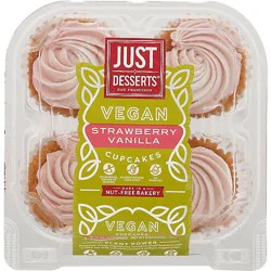 Cupcake Vegan Strawberry Vanilla - 4 Ct