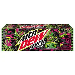 Mtn Dew Zero Sugar Soda Major Melon Watermelon - 144 Fz