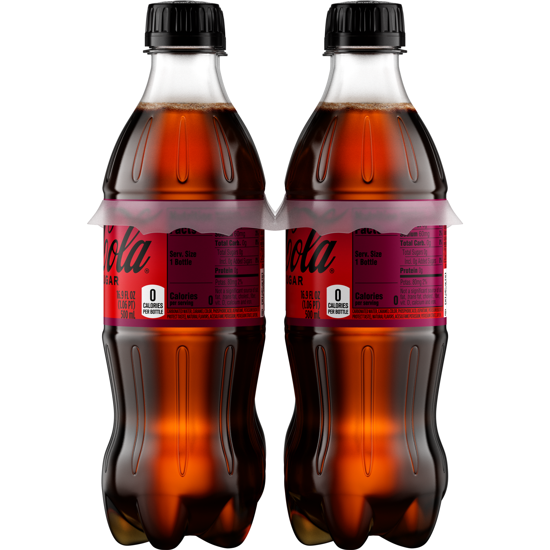 slide 3 of 3, Coca-Cola Cherry Zero Sugar Soda Bottles - 6-16.9 Fl. Oz., 6 ct; 16.9 fl oz