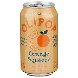 Olipop Orange Squeeze Prebiotic Soda Can - 12 Fl Oz