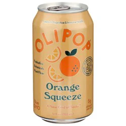 Olipop Orange Squeeze Prebiotic Soda Can - 12 Fl Oz