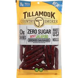 Tillamook Zero Sugar Jalapeno Smoked Sausage - 10 Oz