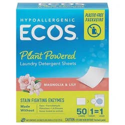 Ecos Liqless Lndry Det Sqr Mgnla Lilly - 50 Ct