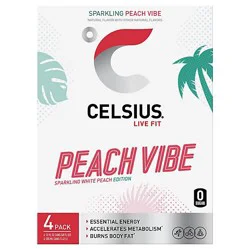 Celsius Sparkling Peace Vibe Drink 4pk - 48 Fz