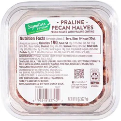Signature Farms Pecan Praline Halves - 8 Oz