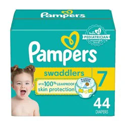 Pampers Swaddlers Active Size 7 Baby Diaper - 44 Count