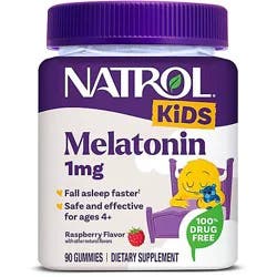 Natrol Sleep Support Kids Berry Melatonin Gummies 1mg - 90 Count