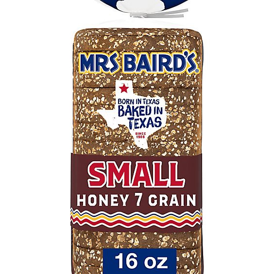 slide 1 of 14, Mrs Baird's Small Honey 7 Grain Bread - 16 Oz, 16 oz