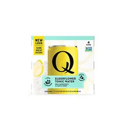 Q Mixers Premium Elderflower Tonic Water - 4 - 7.5 Oz