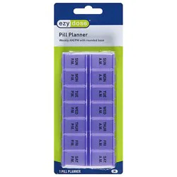 Ez Dose 7 Day Am/pm Medium Pill Reminder - Ea