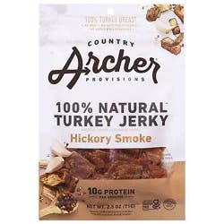 Country Archer Hickory Smoked Turkey Jerky - 2.5 Oz