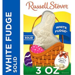 Russell Stover Easter Solid White Fudge Easter Bunny - 3 Oz