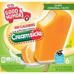 Good Humor Creamsicle Ice Cream Bars - 16.5 Oz