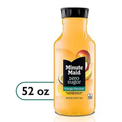 Minute Maid Zero Sugar Mango Passion Fruit Bottle - 52 Fl. Oz.