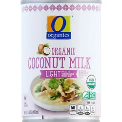 O Organics Coconut Milk Light - 13.5 Oz