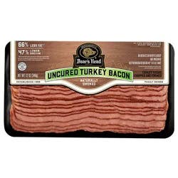 Bh Uncured Turkey Bacon - 12 Oz