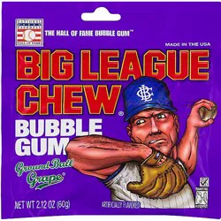 Big League Chew Grape Bubblegum - 2.12 Oz