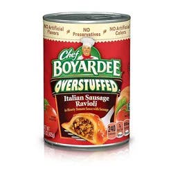 Chef Boyardee Overstuffed Italian Sausage Ravioli - 15 Oz