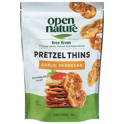 Open Nature Pretzel Thins Garlic Parmesan - 7.2 Oz