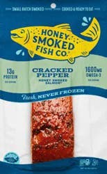 Salmon Cracked Pepper Honey Smoked 8oz - 8 Oz