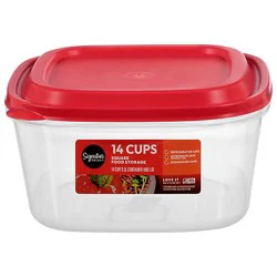 Signature Select Food Storage Square 14 Cup - Ea