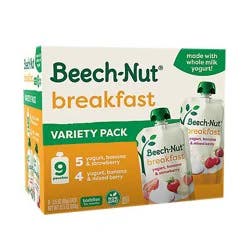 Beech-Nut Breakfast Stage 4 Variety Pack Baby Food 9 Count - 3.5 Oz