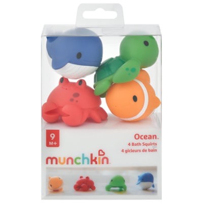 slide 1 of 1, Munchkin Ocean Squirters - 4 Ct, 4 ct