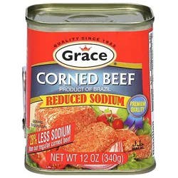 Grace Reduced Sodium Corned Beef - 12 Oz