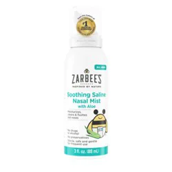 Zarbee's Soothing Saline Nasal Mist With Aloe For All Ages Canister - 3 Oz