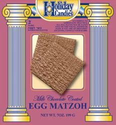 Holiday Candies Milk Chocolate Egg Matzo Crackers - 7 Oz