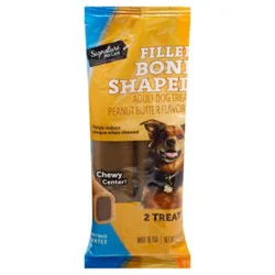 Signature Pet Care Dog Bone Shape Peanut Butter 2ct - 7 Oz
