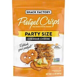 Snack Factory Cheddar Cheese Pretzel Crisps - 14 Oz
