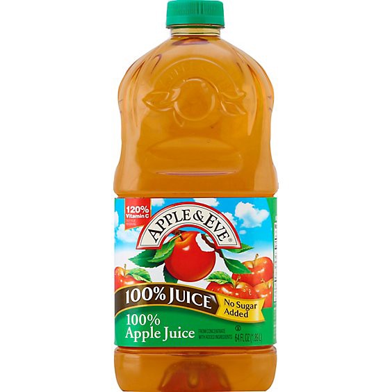 slide 1 of 11, Apple & Eve Nat Apple 100% Juice With 120% Vitamin C - 64 Fz, 64 fl oz