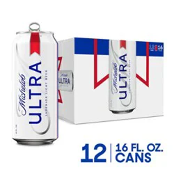 Michelob Ultra Superior Light American Lager Beer In Cans - 12 - 16 Fl. Oz.