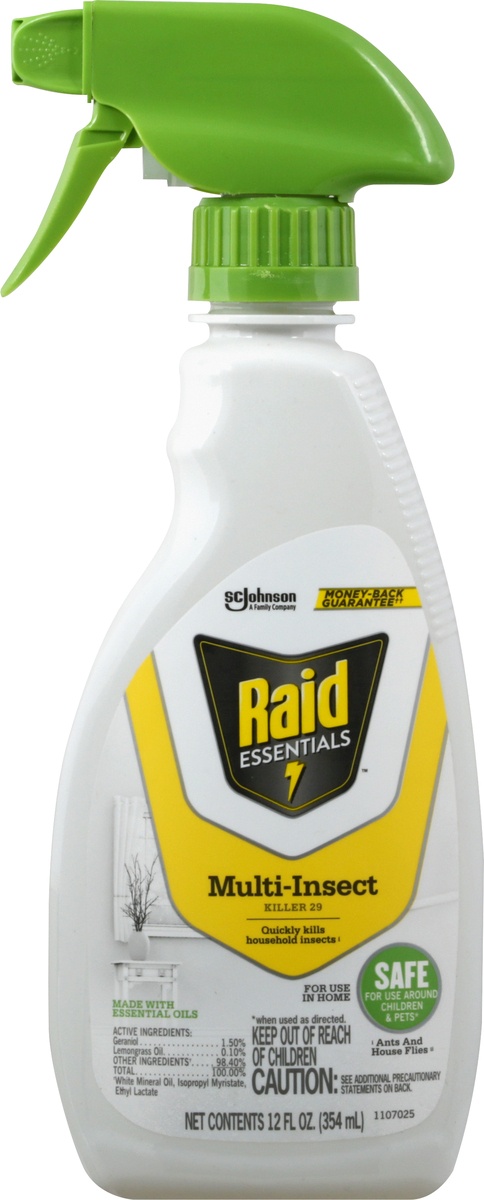 slide 6 of 9, Raid Essentials Multi-Insect Killer 29 Trigger Spray, 12 oz, 12 oz