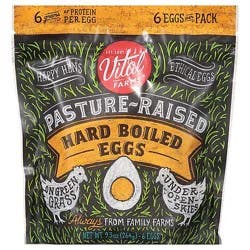 Vital Farms Pasture Rsd Hrd Boiled Eggs - 6 Ct