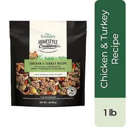 Freshpet Homestyle Creations Chicken And Turkey With Veggies Fresh Dog Food - 1 Lb