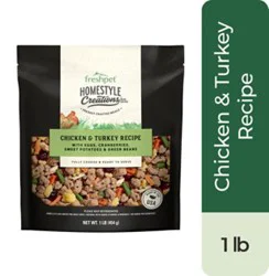 Freshpet Homestyle Creations Chicken And Turkey With Veggies Fresh Dog Food - 1 Lb
