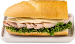 Deli Turkey And Provolone White Sub Sandwich - Each (420 Cal)