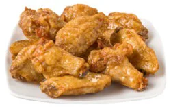 Deli Chicken Wings Glazed Salt & Vinegar Hot - 1 Lb (Available After 10am)