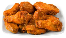 Deli Chicken Wings Glazed Buffalo Hot - 1 Lb (Available After 10am)