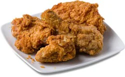 Deli Fried Chicken Dark 4 Piece Hot - Each (Available After 10 Am)