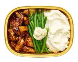 Ready Meals Porks Ends With Mashed Potato And Green Beans - Each