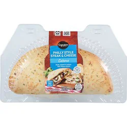 Signature Select Steak & Cheese Calzone - 8 Oz