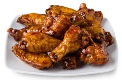 Signature Cafe Glazed Teriyaki Chicken Wings Hot - 1 Lb (Available After 10am)